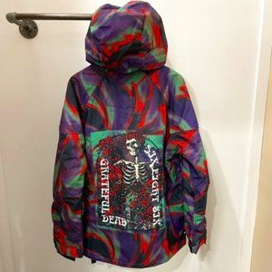 686 Grateful Dead Tie Dye Men's Renewal Insulated Anorak NWT